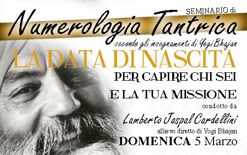 Seminario di Numerologia Tantrica